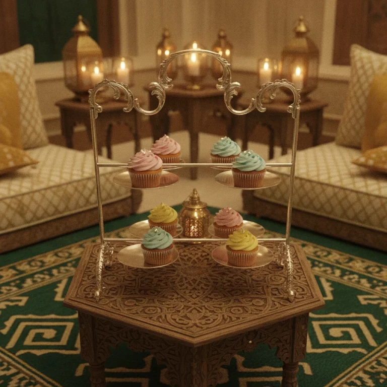 Vintage Silver Cupcake Stand — Artful Dessert Buffet