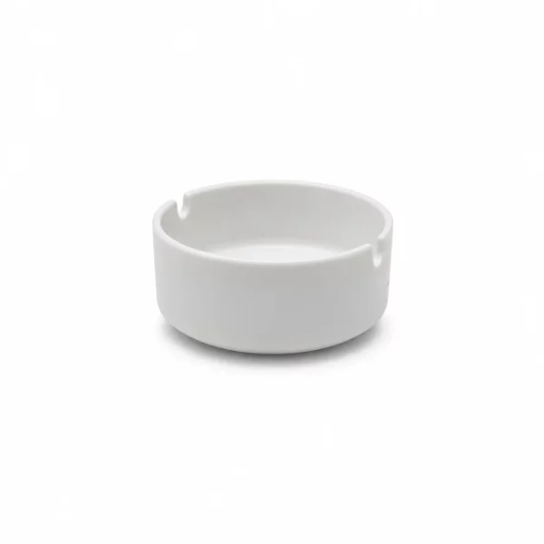White Minimalist Ceramic Ashtray