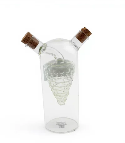 Wilmax England 2-in-1 Glass Oil and Vinegar Bottle