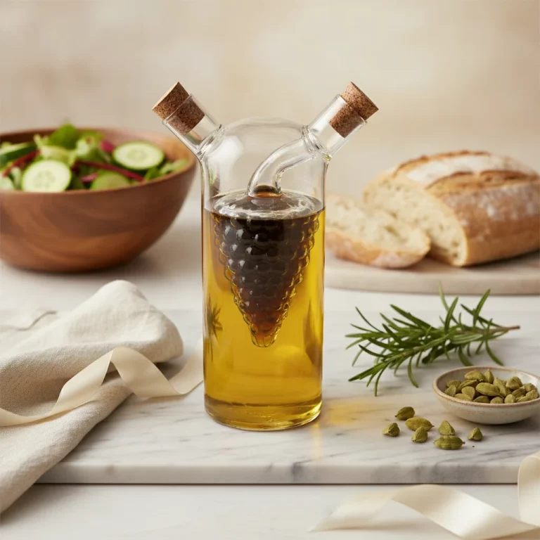 Wilmax England 2-in-1 Glass Oil and Vinegar Bottle — Gifting for Cooking Enthusiasts