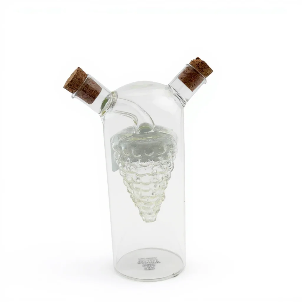 Wilmax England 2-in-1 Glass Oil and Vinegar Bottle